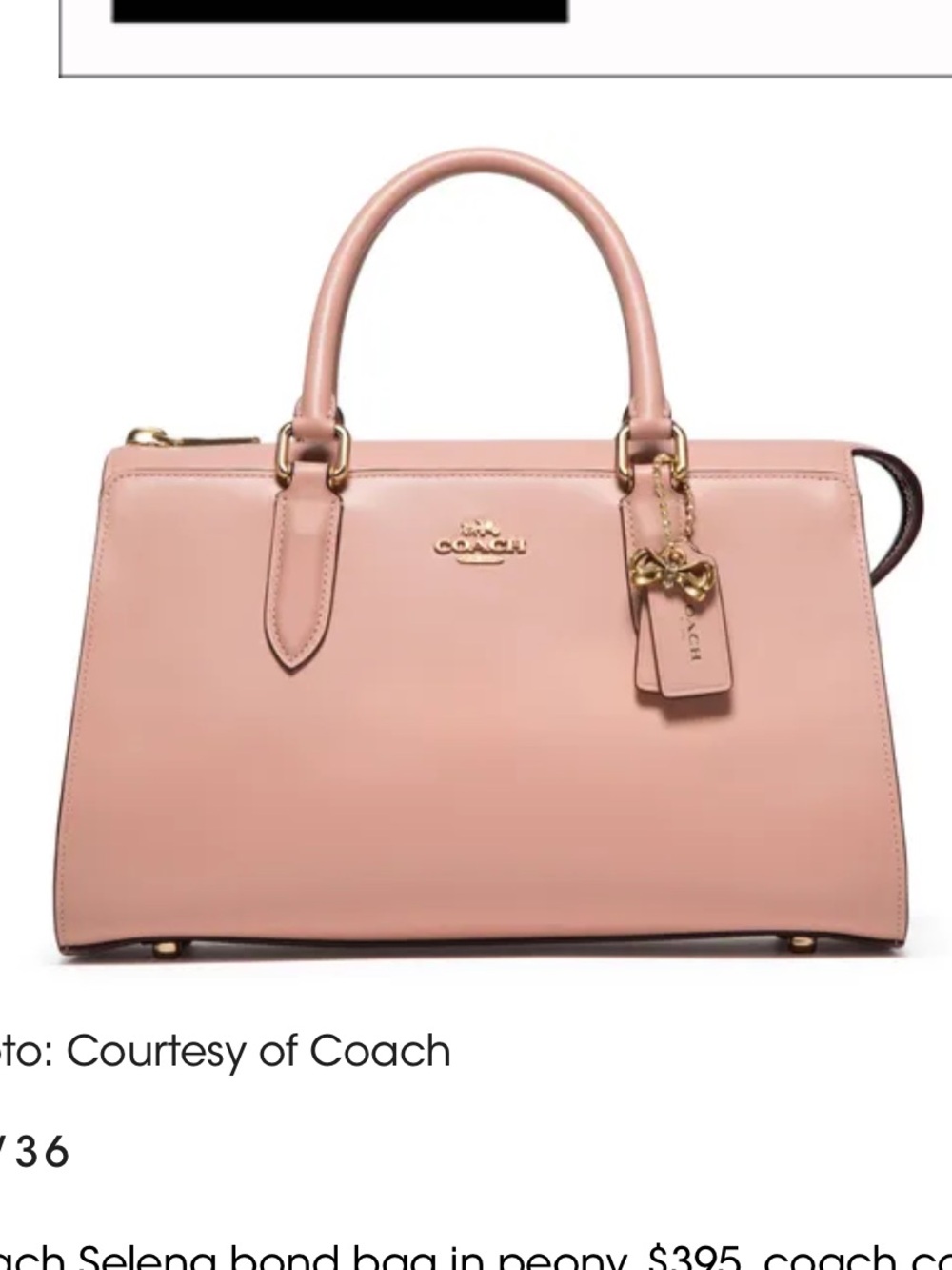 Coach X Selena Gomez Bond Bag